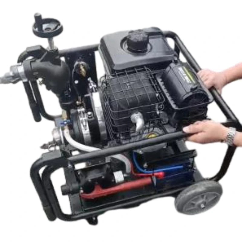 Movable high pressure fire water pump
