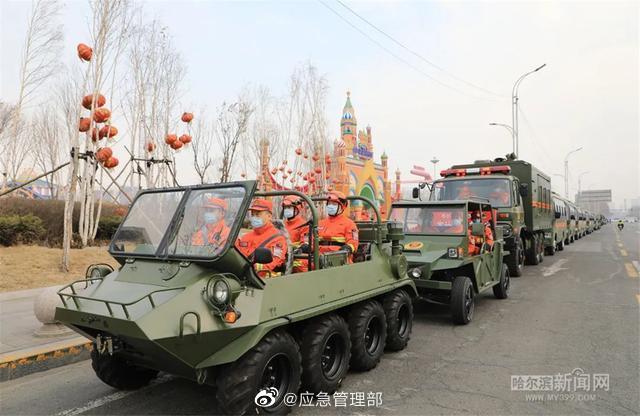 Heilongjiang Harbin forest fire brigade to carry out a fire prevention campaign