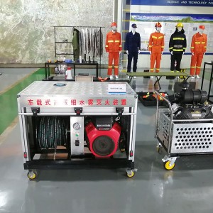 Transportlīdzekļa augstspiediena ūdens miglas ugunsdzēšanas ierīce/sūknis
